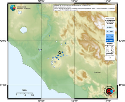 Mappa comuni con almeno 3 questionari