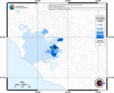 Mappa territorio comunale con almeno 3 questionari