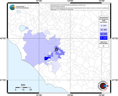 Mappa territorio comunale con almeno 3 questionari
