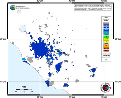 Mappa EMS - territori località
