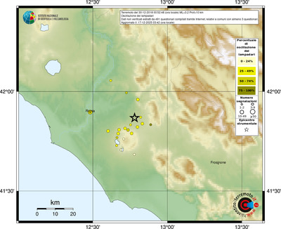 Mappa comuni con almeno 3 questionari