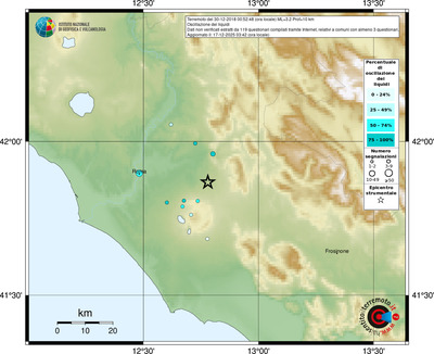 Mappa comuni con almeno 3 questionari