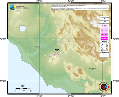 Mappa comuni con almeno 3 questionari