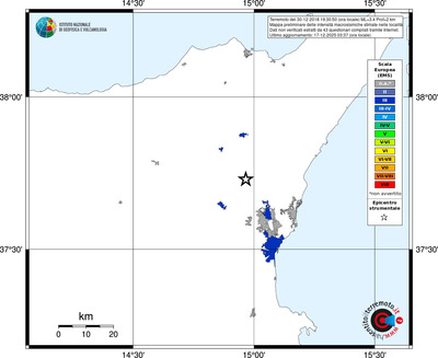 Mappa EMS - territori località