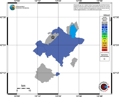 Mappa MCS - territori comuni