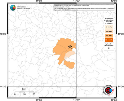 Mappa territorio comunale con almeno 3 questionari