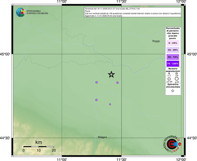 Mappa comuni con almeno 3 questionari