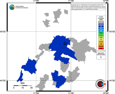 Mappa EMS - territori comuni