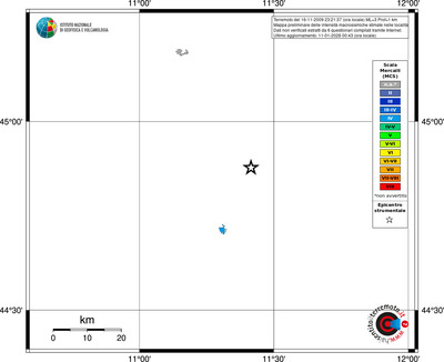Mappa MCS - territori località