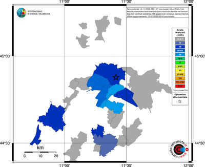 Mappa MCS - territori comuni