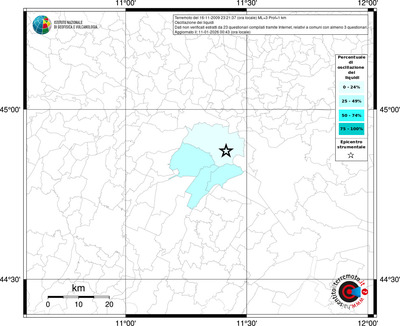 Mappa territorio comunale con almeno 3 questionari