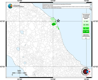 Mappa territorio comunale con almeno 3 questionari
