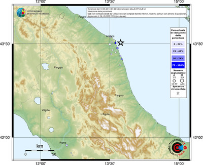 Mappa comuni con almeno 3 questionari