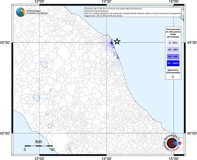 Mappa territorio comunale con almeno 3 questionari
