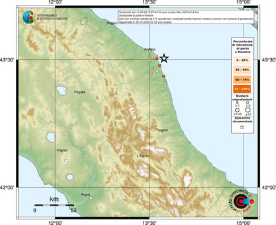 Mappa comuni con almeno 3 questionari