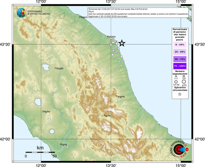 Mappa comuni con almeno 3 questionari