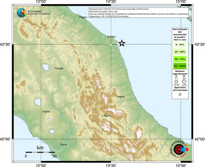 Mappa comuni con almeno 3 questionari