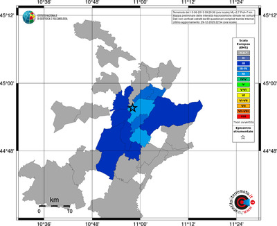 Mappa EMS - territori comuni