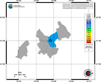 Mappa EMS - territori comuni