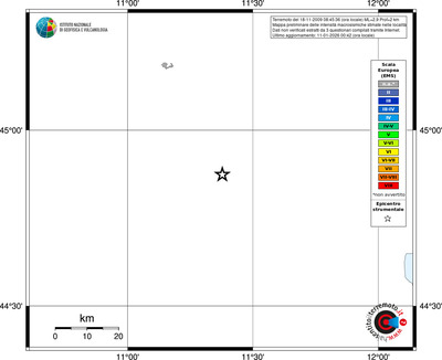 Mappa EMS - territori località