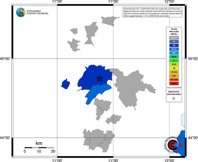 Mappa MCS - territori comuni