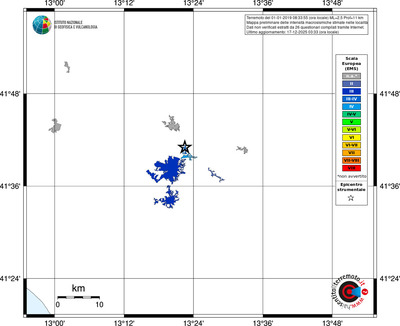 Mappa EMS - territori località