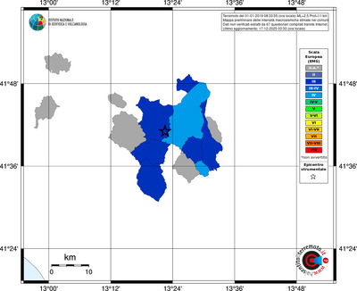 Mappa EMS - territori comuni