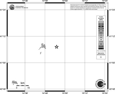 Mappa EMS - territori località