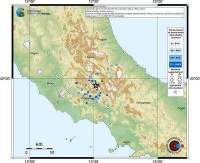 Mappa comuni con almeno 3 questionari