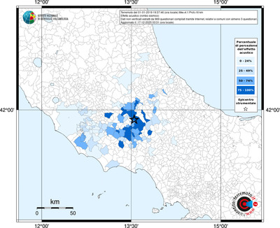 Mappa territorio comunale con almeno 3 questionari