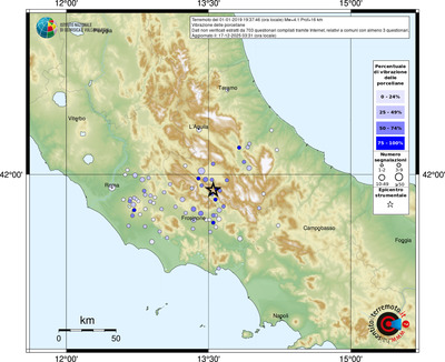 Mappa comuni con almeno 3 questionari
