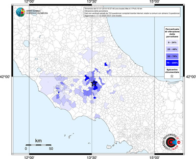 Mappa territorio comunale con almeno 3 questionari