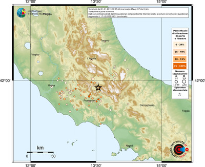 Mappa comuni con almeno 3 questionari