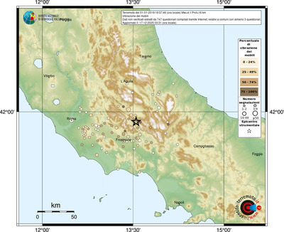 Mappa comuni con almeno 3 questionari