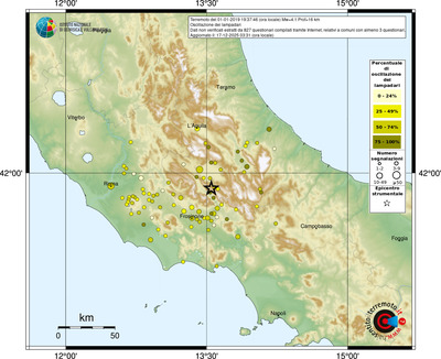 Mappa comuni con almeno 3 questionari