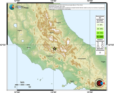 Mappa comuni con almeno 3 questionari
