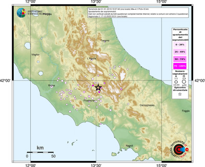 Mappa comuni con almeno 3 questionari