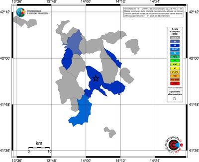 Mappa EMS - territori comuni