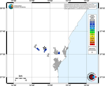 Mappa EMS - territori località