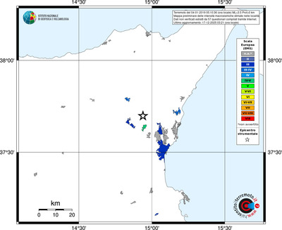 Mappa EMS - territori località