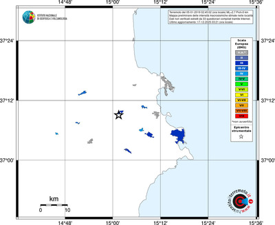 Mappa EMS - territori località