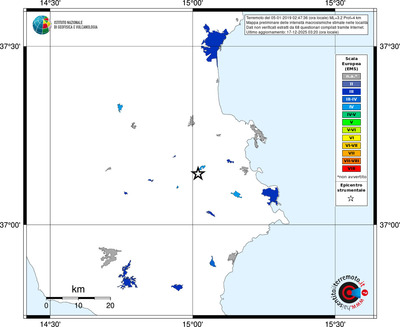Mappa EMS - territori località