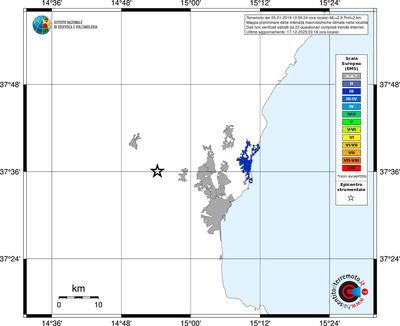 Mappa EMS - territori località