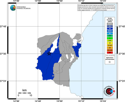 Mappa EMS - territori comuni