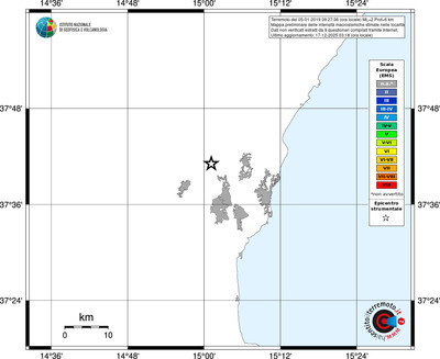 Mappa EMS - territori località