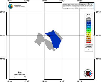 Mappa EMS - territori comuni