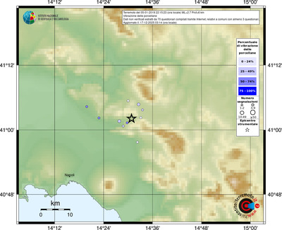Mappa comuni con almeno 3 questionari