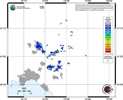 Mappa EMS - territori località
