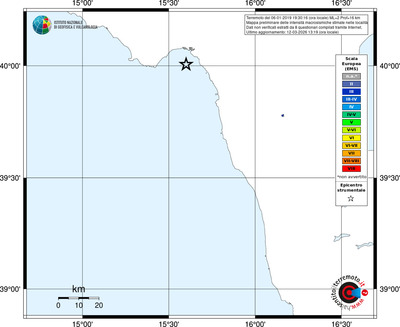 Mappa EMS - territori località