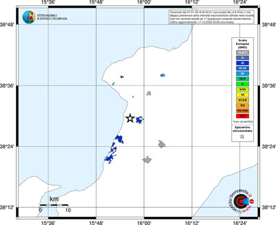 Mappa EMS - territori località